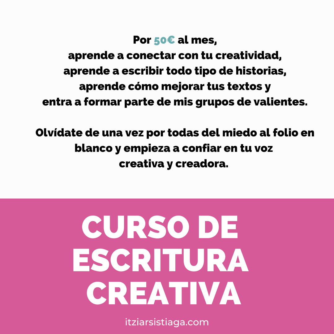 Curso de escritura creativa online - bono mensual - Imagen 6